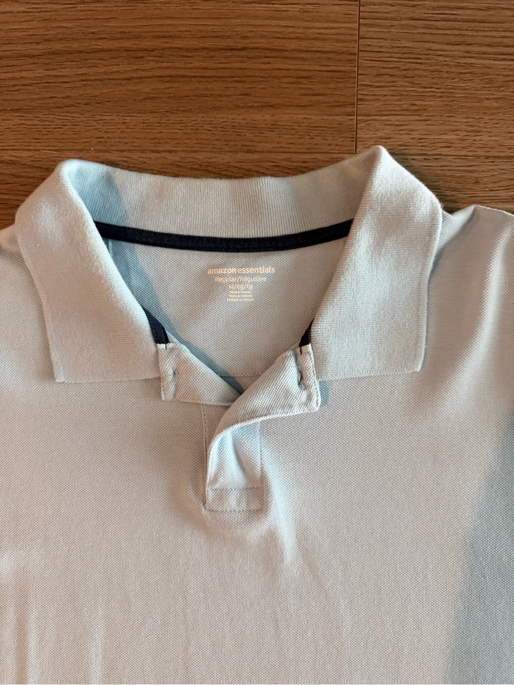 Men's Polo Shirts XL 100% Cotton Regular Fit Blue Orange Set of 2 - Picture 10 of 15